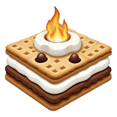 smores with eyes sticker