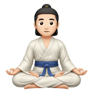 Taoist master is meditation  sticker