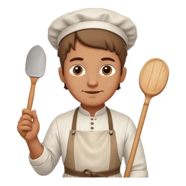 baker with rolling pin in Medieval Villagers sticker