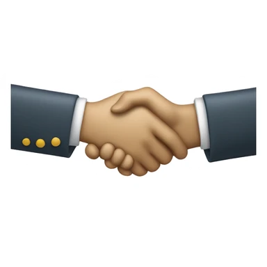 vigourus light tone teamwork handshake sticker