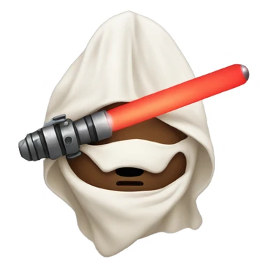 Poo with lightsaber sticker