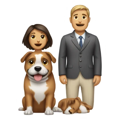 A Dog with a Wife sticker