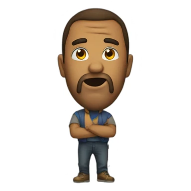 El emoji del ladron sticker