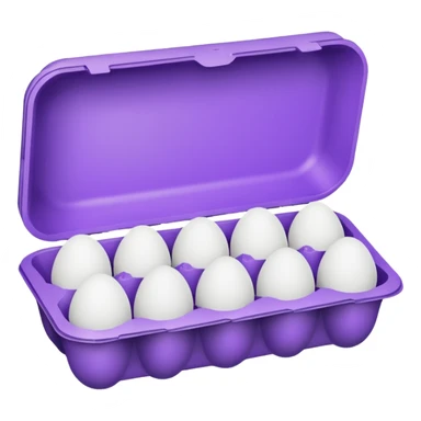 purple big egg carton sticker