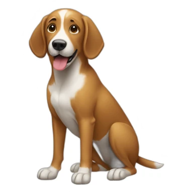 dog-spiking-volleyball sticker