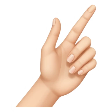 hand making an L shape sticker