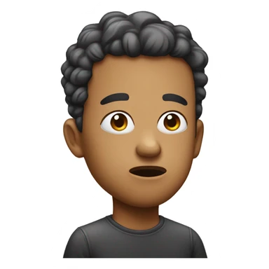 Side eye while chewing gum sticker