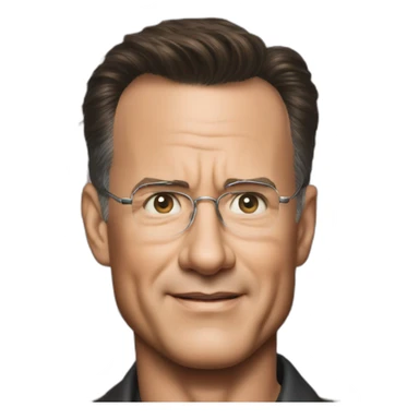 tom hanks and tom cruise mixed into one person sticker