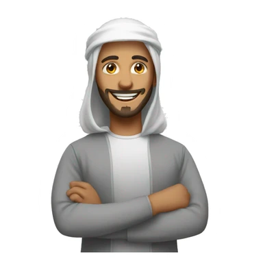 Very happy muslim sticker