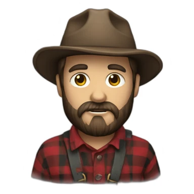 lumberjack from harry potter universe noir sticker