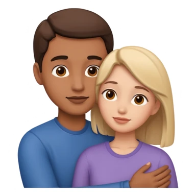 Intimate moment between lovers sticker