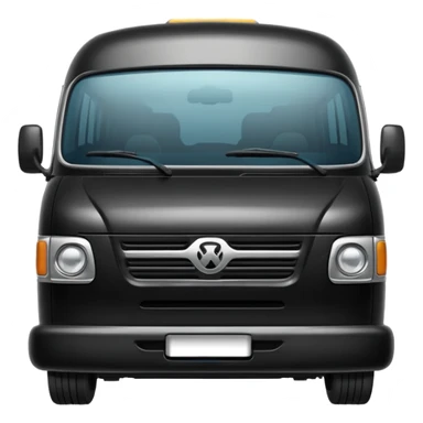 black minibus sticker