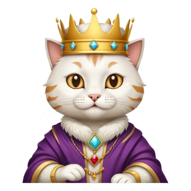 Oyun oynayan kral kedi sticker