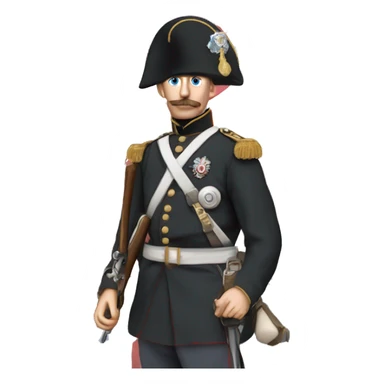 British soldier in full view of the Crimean War sticker