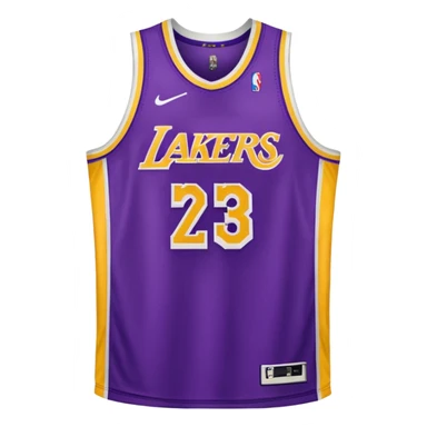 los angeles lakers jersey sticker