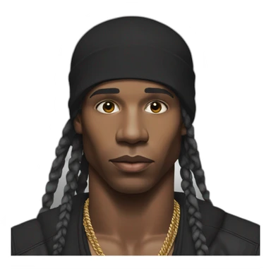 asap rocky with durag sticker