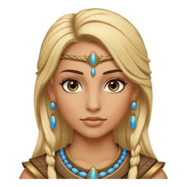 ESO female moamer warrior with lashes and earrings sticker