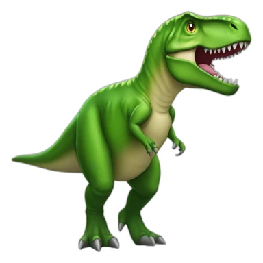 green t rex sticker