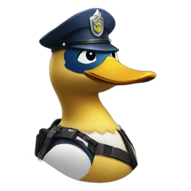 police duck sticker