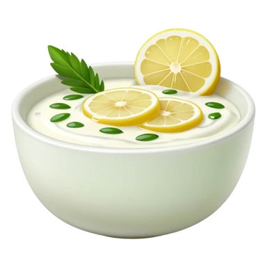yaourt avec du citron, des herbes, du miel et de l'huile d'olive sticker