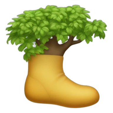 Une chaussette sur un arbre sticker