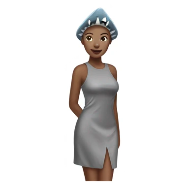 Shark dress ￼￼ sticker