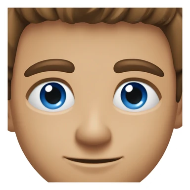 homme brun yeux bleus grain de beauté sticker