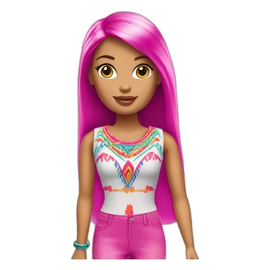 barbie-peruvian sticker