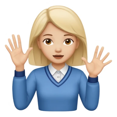 A girl teaching words..so i need a girl position like she us teaching..like real speaking  sticker