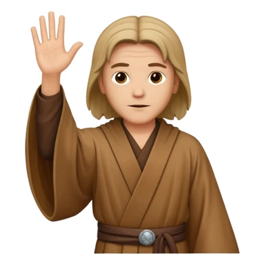 Jedi mind trick where a jedi is waving his hand sticker