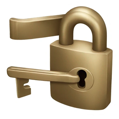 a house lock with a key sticker