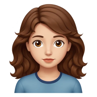 wavy brown haired girl with victor vincent fuentes sticker