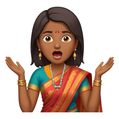indian mom yelling sticker