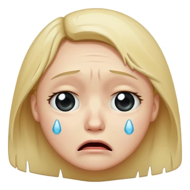 crying face emoji sticker