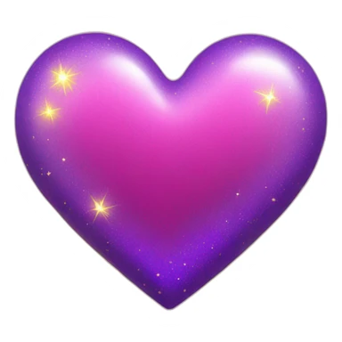 pink-and-purple-heart-with-yellow-sparkles sticker