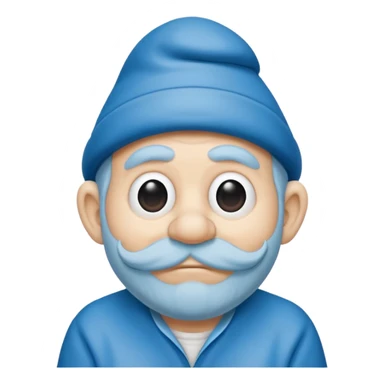 grandfather smurf  sticker