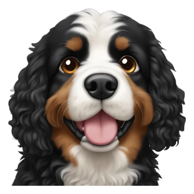 Bernese mountain dog poodle mix sticker