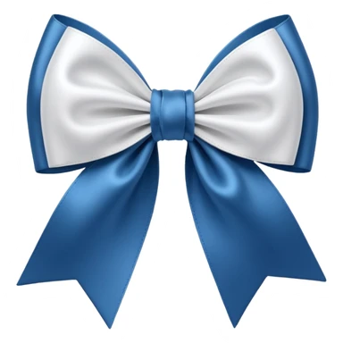 luxury white satin ribbon bow, soft folds, realistic fabric texture, symmetrical shape, elegant feminine aesthetic, 3D render, isolated on transparent background
 sticker