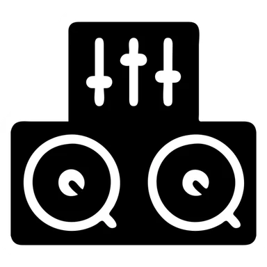 DJ setup sticker