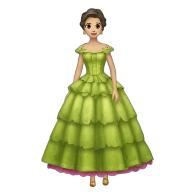 pepino vestido de sevillana sticker