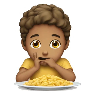 the child doesn't want to eat sticker