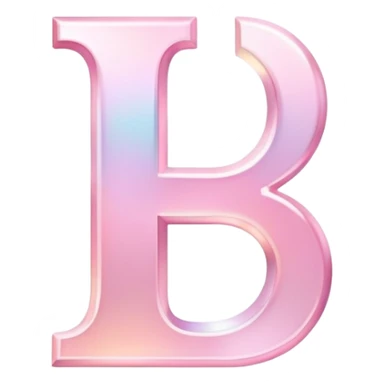 Iridescent pastel pink sophisticated Font setting icon with letter H sticker