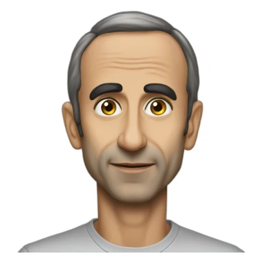 Zemmour qui frappe macron sticker