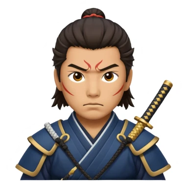 japan samurai fighting sticker