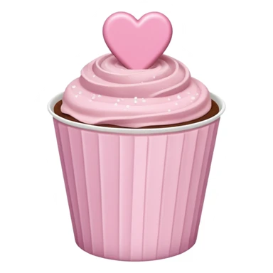 Two glossy square milk chocolate pralines placed diagonally, each in a white ridged paper cup, topped with a soft pastel pink heart icing with subtle sugar sparkle.
Cute minimal emoji-style, realistic and polished, clean studio lighting, pure white background, smooth 3D render, high resolution. sticker