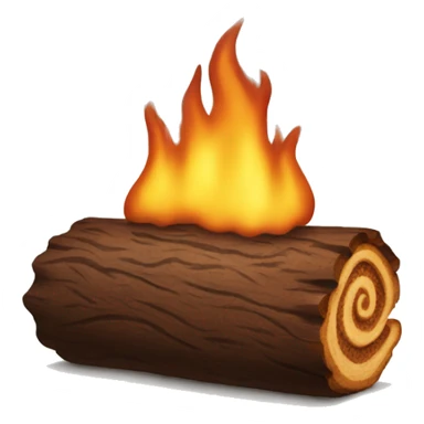 Yule log sticker