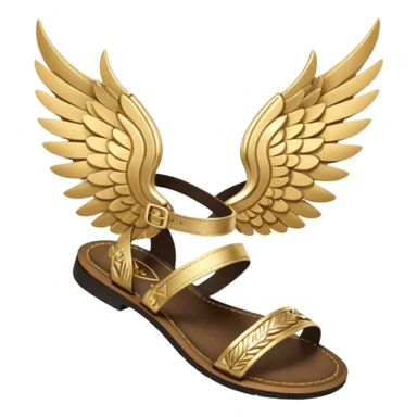 Talaria gold winged sandals hermes sticker