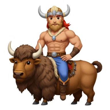 Minnesota Viking on top of a buffalo bill sticker