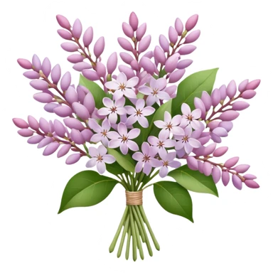 Pale Pink lilac bouquet sticker