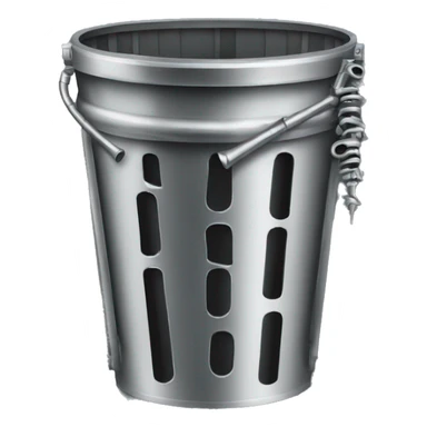 clarinet in trashcan sticker